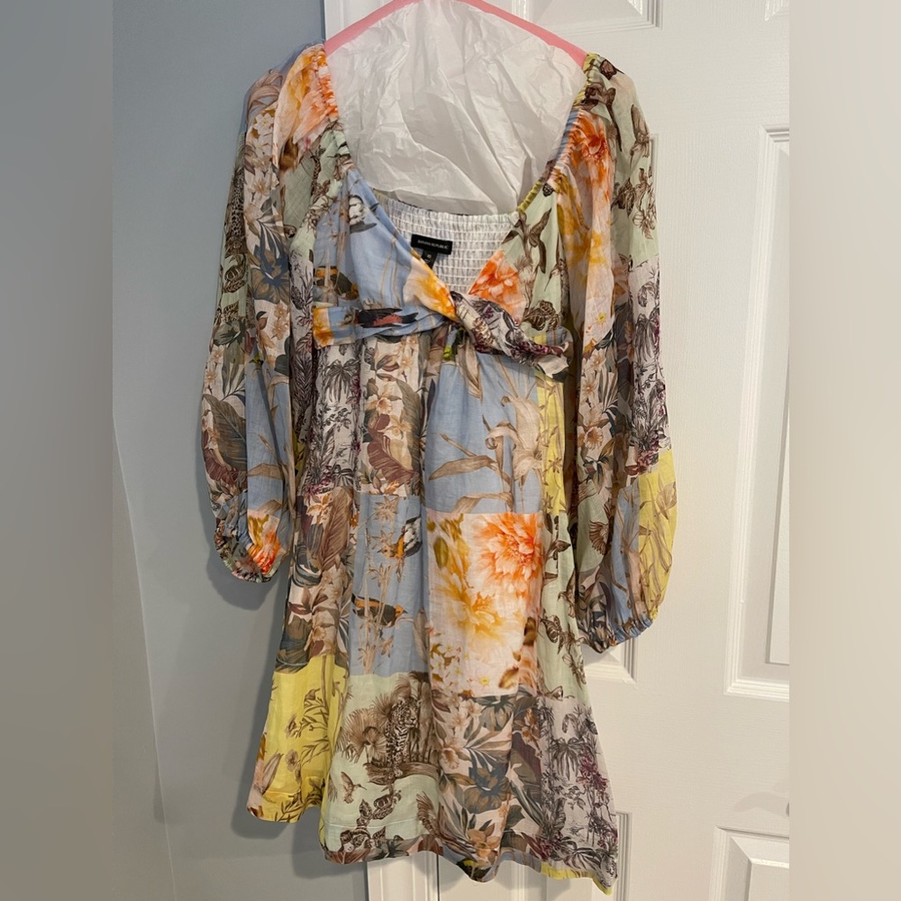 Banana Republic Multiprint dress NWT XS/Zimmerman like